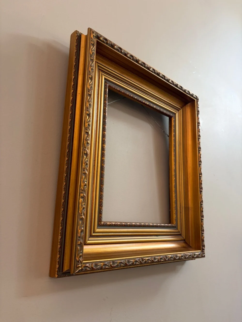 Gold Leaf Ornate Embossed Wood Picture Frame Art Artwork Wall Decor Home Accents